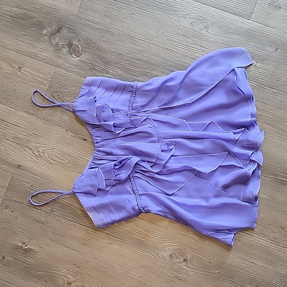 Diane von Furstenberg periwinkle top